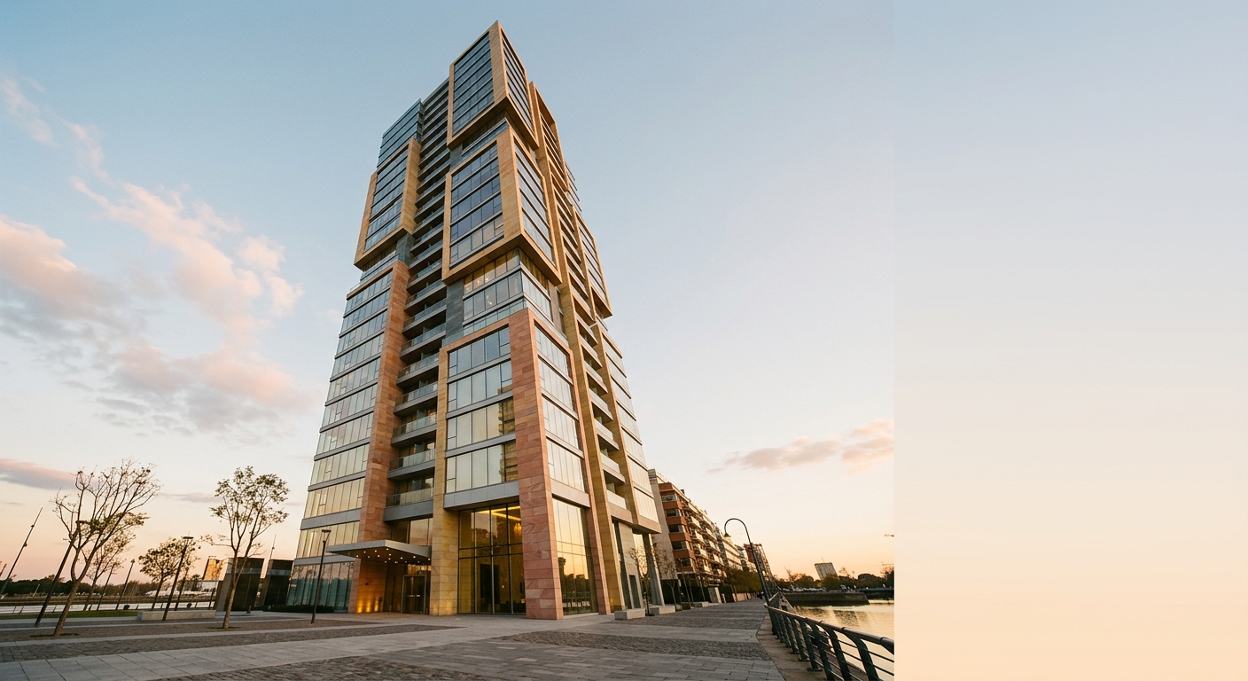 Modern residential building in Puerto Madero, Buenos Aires